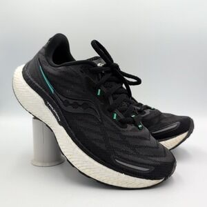 Saucony Triumph 19 Shoes Womens 6.5 Black White Daily Marathon Running‎ Shoes